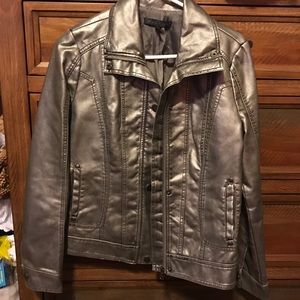 Silver Leather Jacket